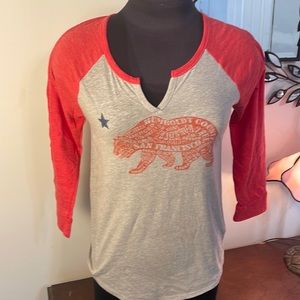 Lucky brand graphic California tee. 3/4 sleeve Size xs. New without tags
